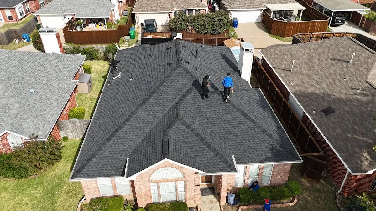 Slate & Tile Roof Repair work in progress on a District Heights property
